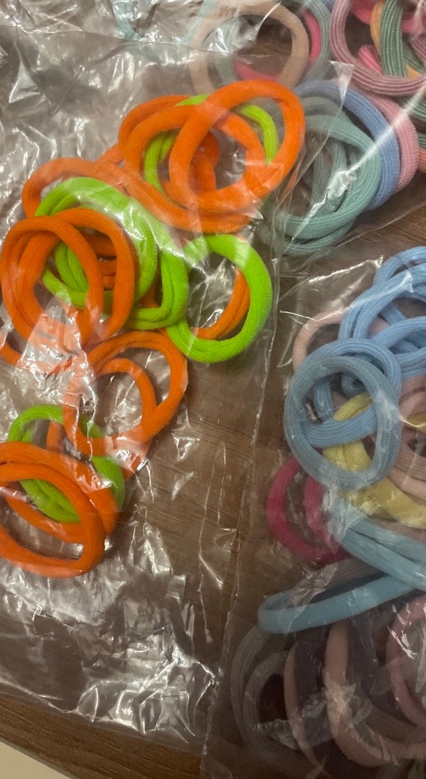 Renkli Elastik Çocuk Saç Tokaları 10 adet - Görsel 2