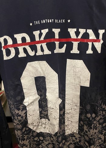 Siyah Baskılı Uzun Kollu Erkek Tişört - Görsel 2