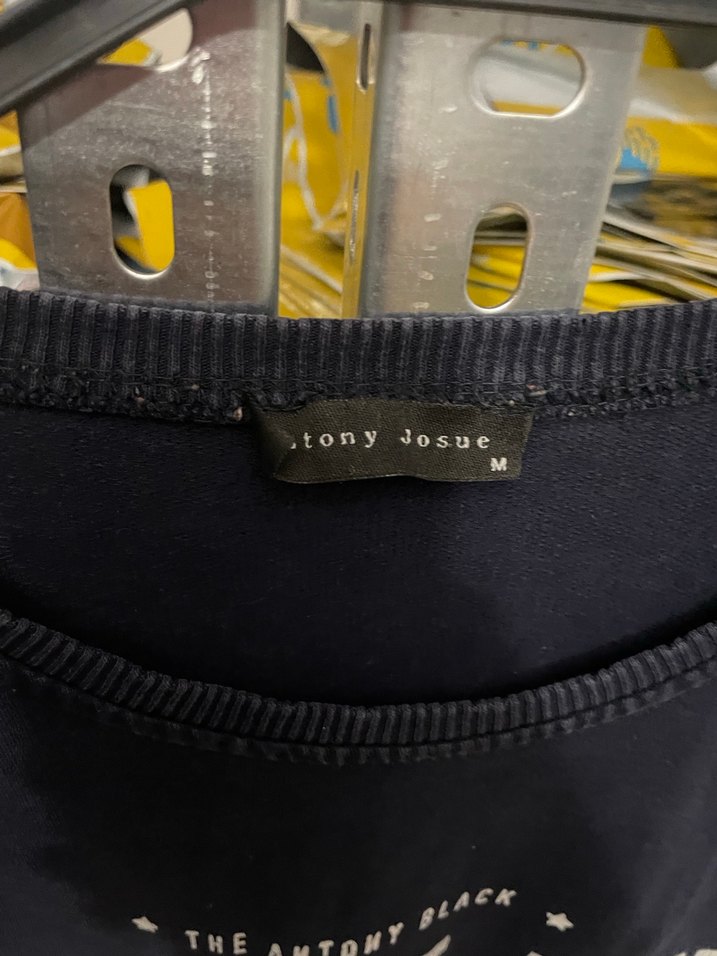 Siyah Baskılı Uzun Kollu Erkek Tişört - Görsel 3