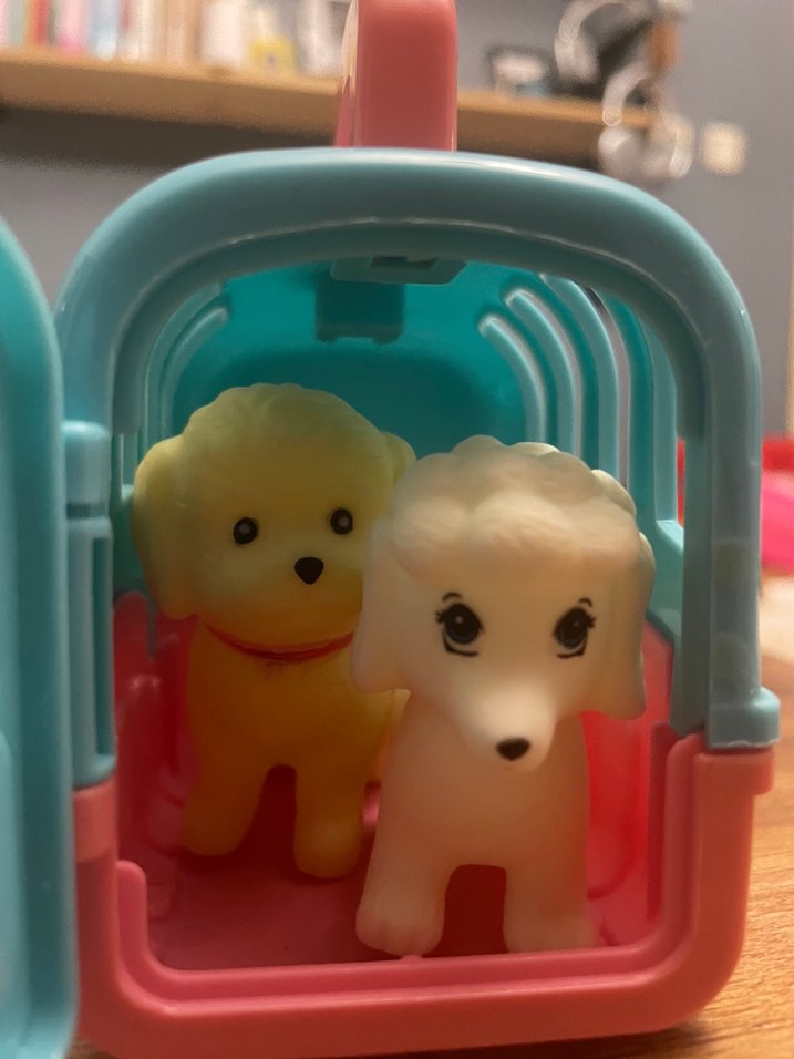 Pastel Pembe Taşınabilir Oyuncak Köpekler - Görsel 3