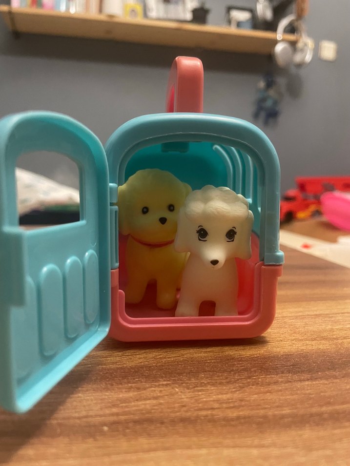 Pastel Pembe Taşınabilir Oyuncak Köpekler - Görsel 2