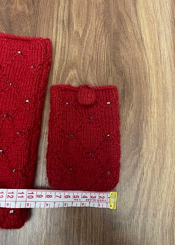 Kırmızı İşlemeli çanta - Görsel 7