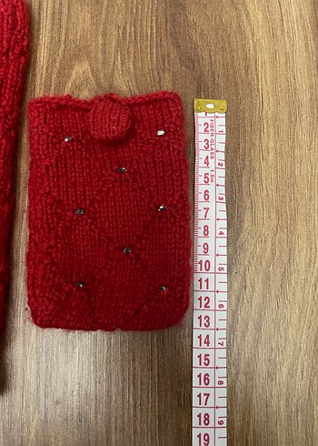 Kırmızı İşlemeli çanta - Görsel 6