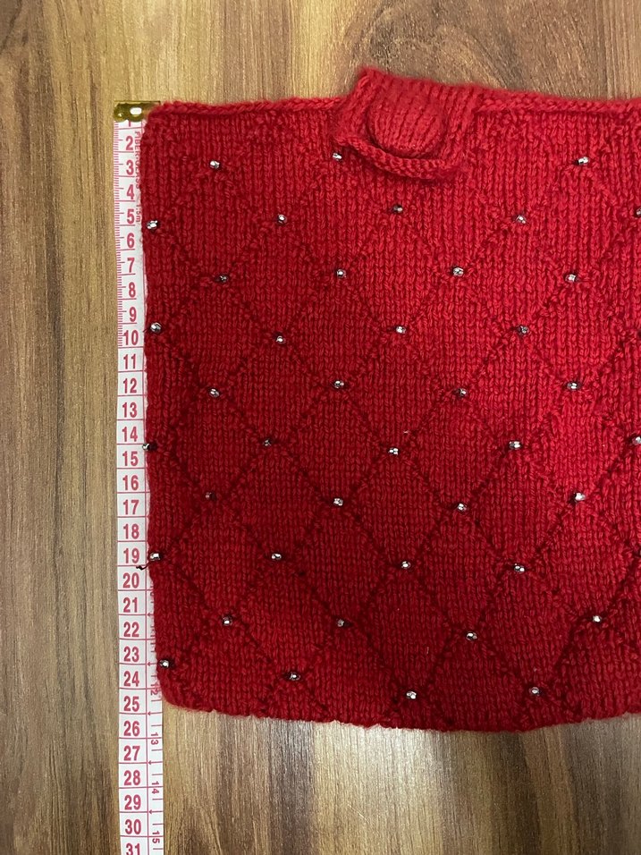 Kırmızı İşlemeli çanta - Görsel 4