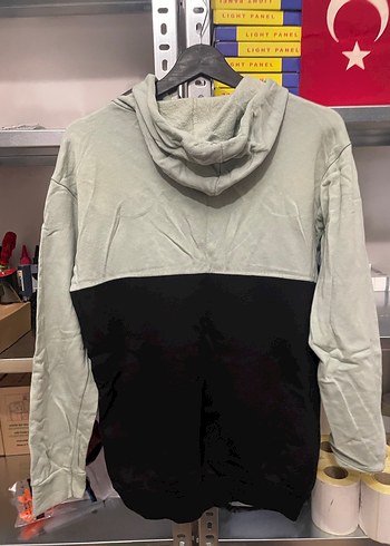 Gri Belden Kuşaklı Oversize Sweatshirt - Görsel 4