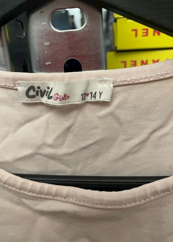 Baskılı Bej Kız Tişörtü, Kısa Kollu, Salaş - Görsel 2