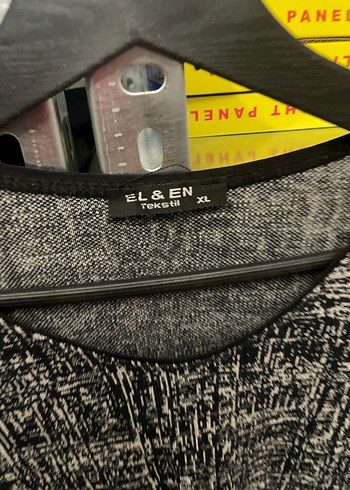 Gri Örme Uzun Kollu Salaş Bluz - Görsel 2