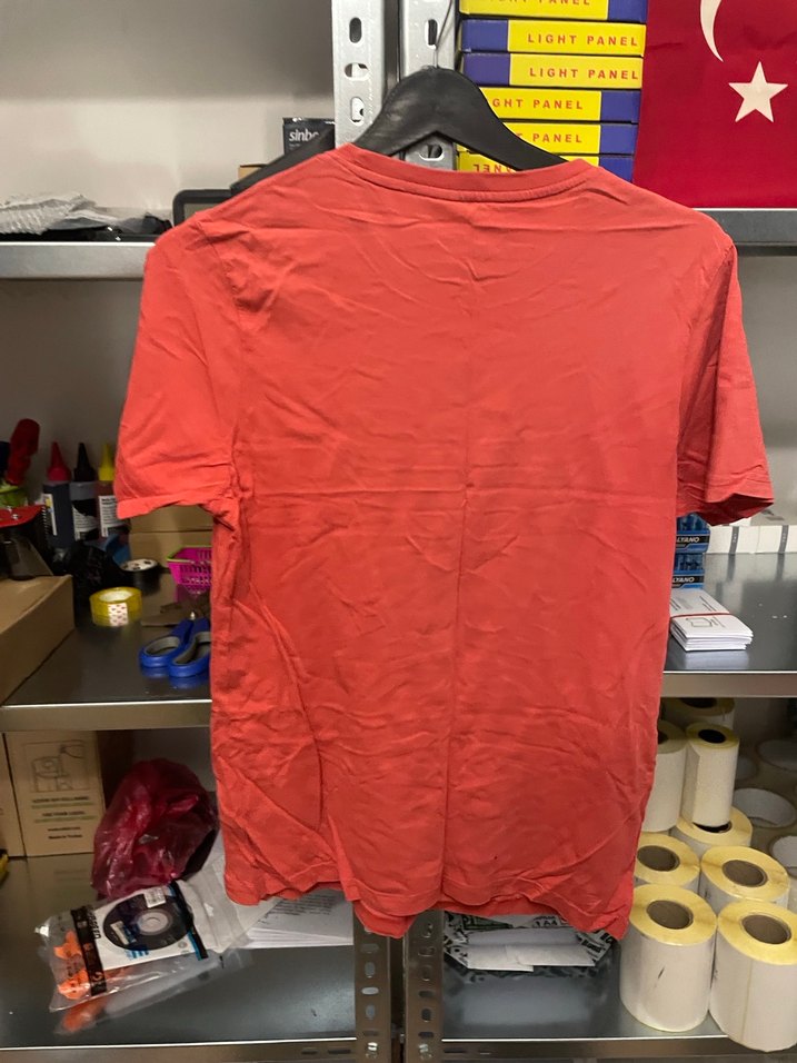 Kırmızı Baskılı Rock Punk Erkek Tişörtü - Görsel 3