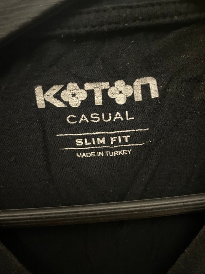 Siyah Baskılı Kısa Kollu Tişört - Görsel 2