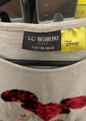 Kız Çocuk Gri Uzun Kollu Baskılı Tişört - Görsel 2