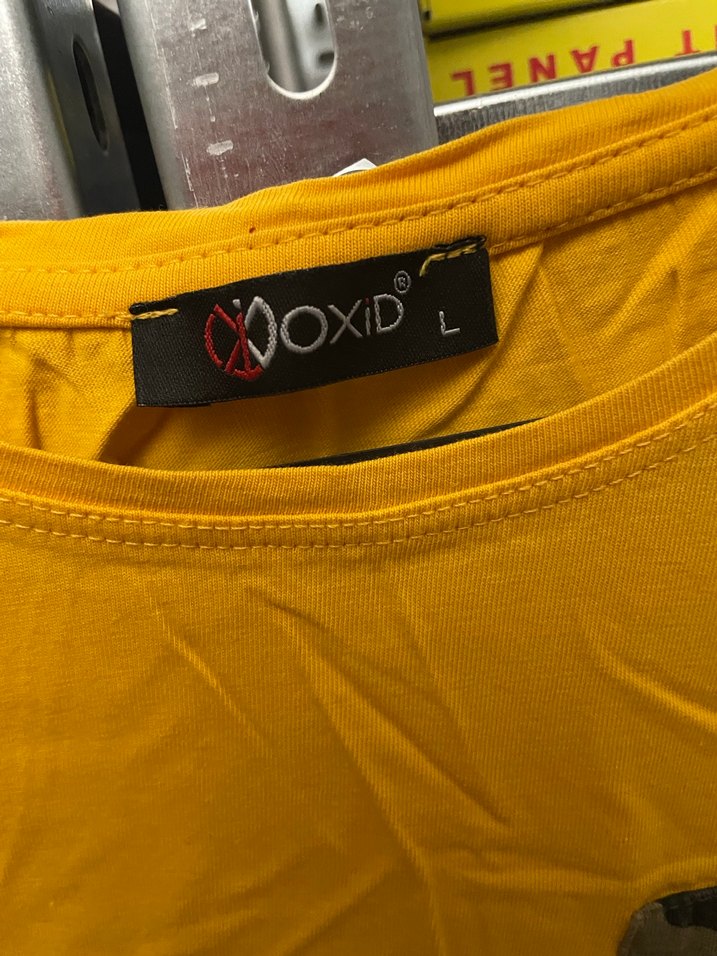 Erkek Sarı Kısa Kollu Street Wear Tişört - Görsel 3