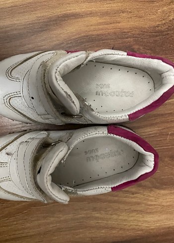 Beyaz Kız Çocuk Spor Ayakkabı Velcro - Görsel 3
