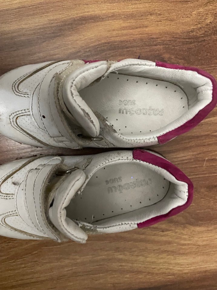 Beyaz Kız Çocuk Spor Ayakkabı Velcro - Görsel 3