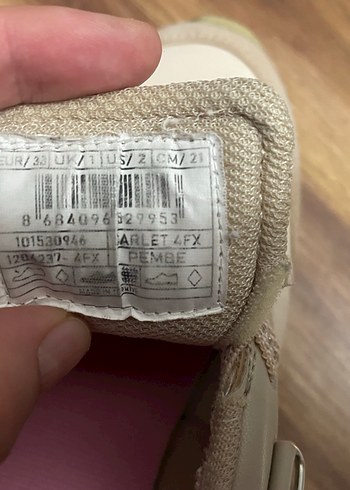 Kız Çocuk Bej Spor Ayakkabı - Görsel 6