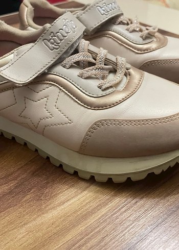 Kız Çocuk Bej Spor Ayakkabı - Görsel 3