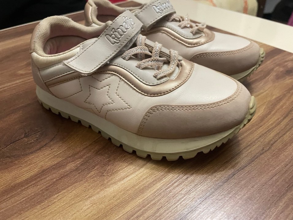 Kız Çocuk Bej Spor Ayakkabı - Görsel 3