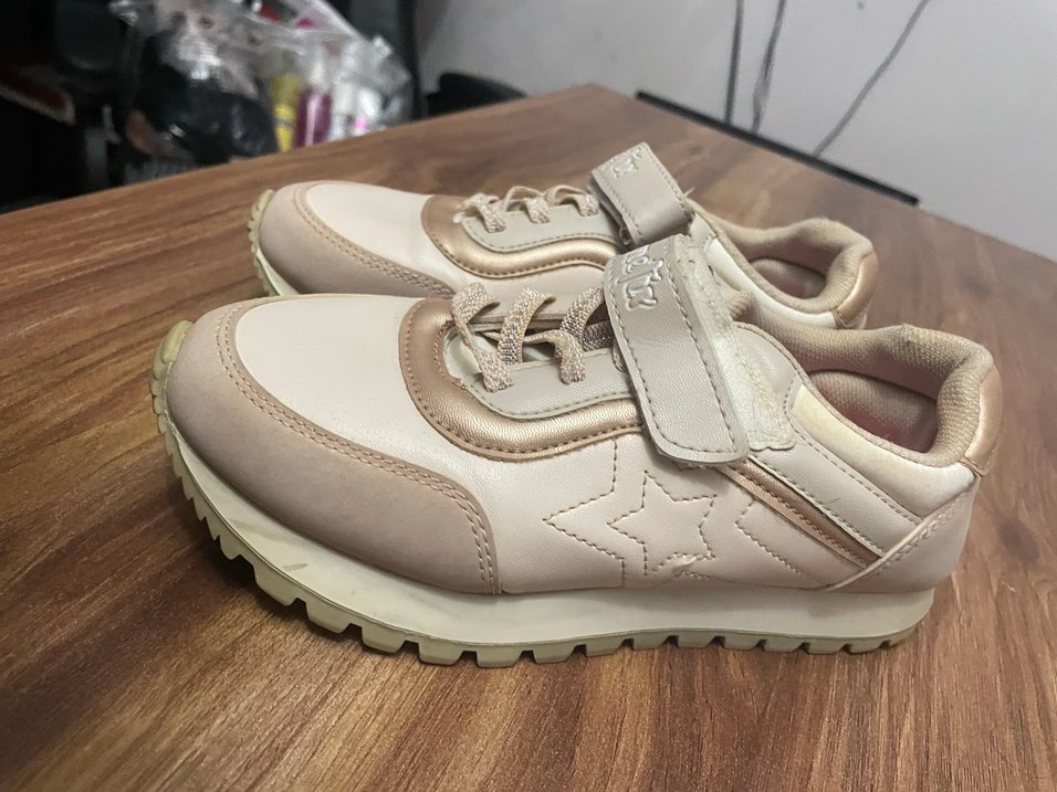 Kız Çocuk Bej Spor Ayakkabı - Görsel 2