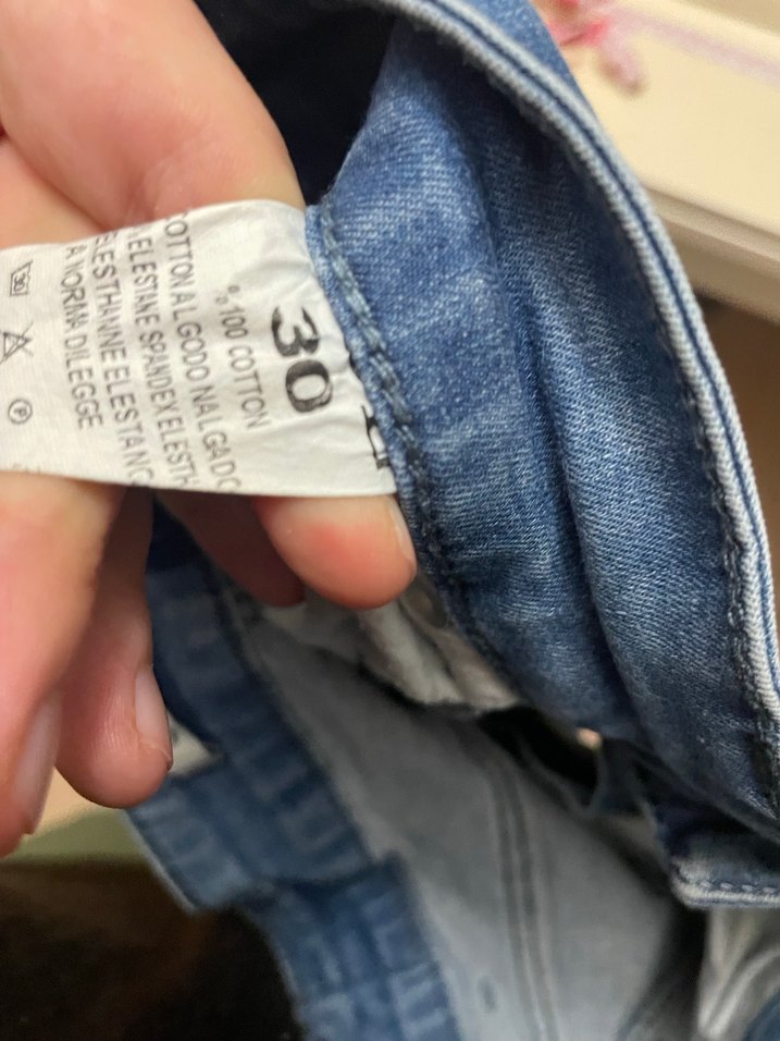 Kadın Mavi Denim Bol Kesim Midi Jean - Görsel 2