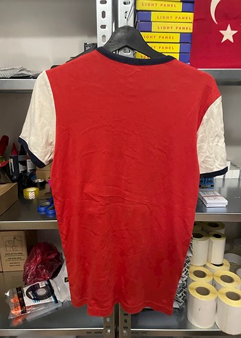 Kısa Kollu Baskılı Kırmızı Erkek Tişört - Görsel 3