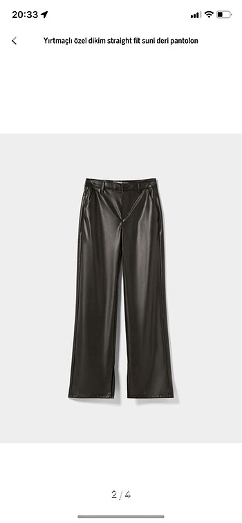 Bershka deri pantolon