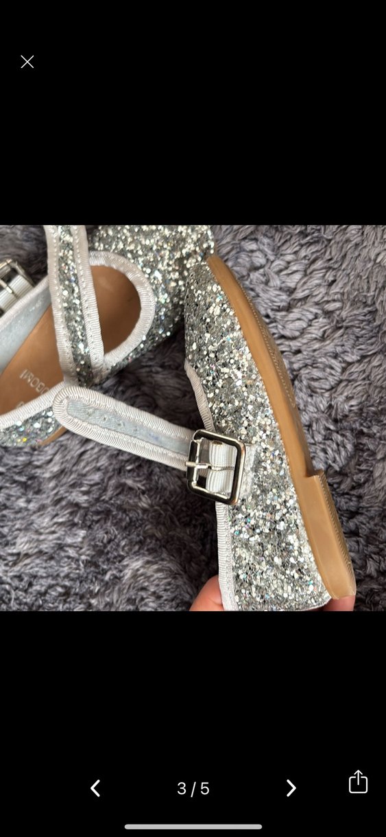 Kız Çocuk Gri Kürklü Babet Ayakkabı - Görsel 2