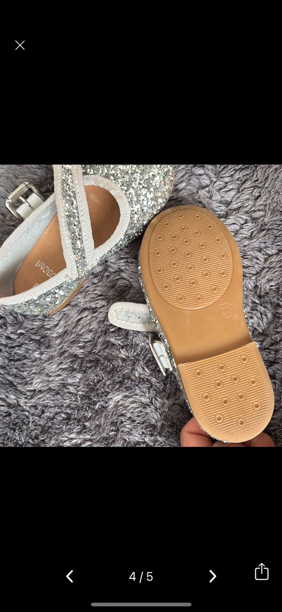 Kız Çocuk Gri Kürklü Babet Ayakkabı - Görsel 3