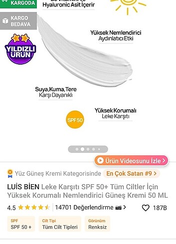 Diğer Luis Bien güneş koruyucu 