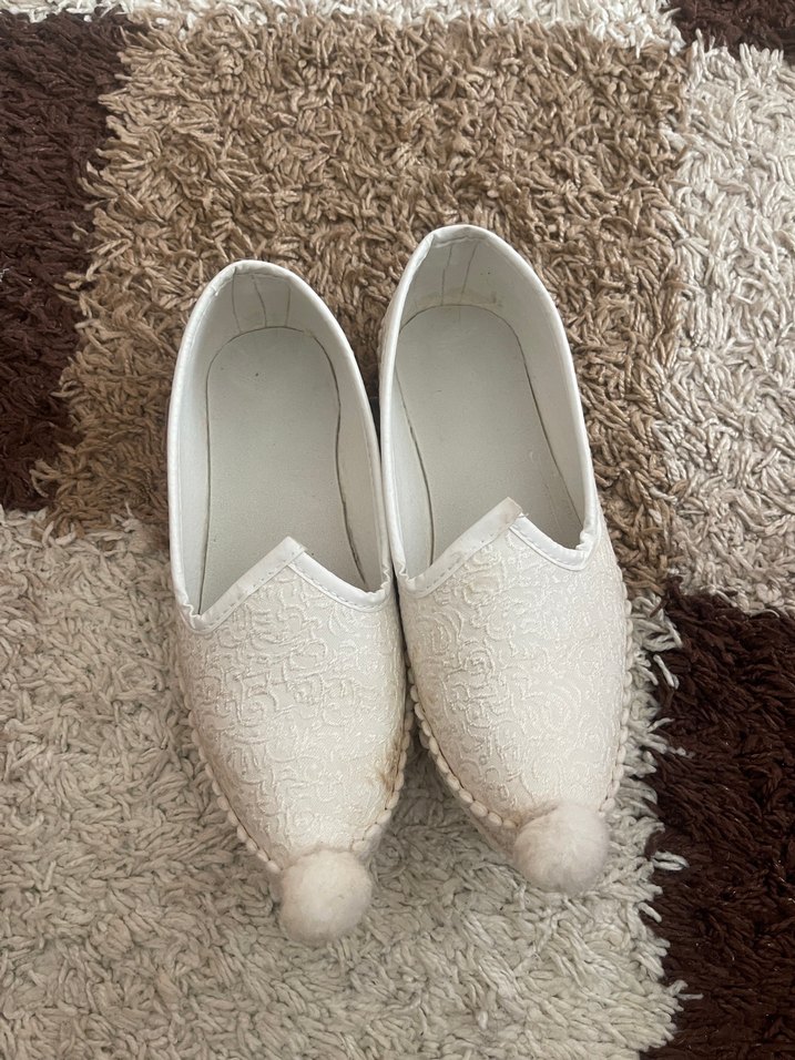 Beyaz Nakışlı çarık - Görsel 3