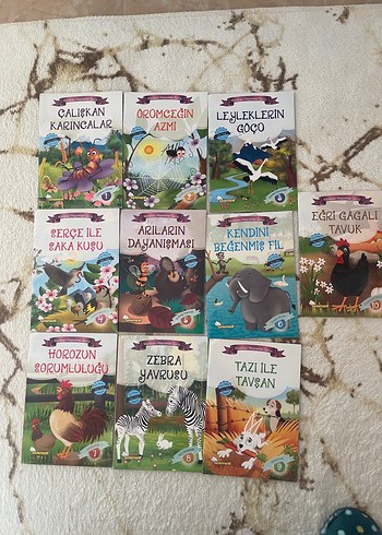 Çocuklar İçin Hayvan Hikayeleri Seti