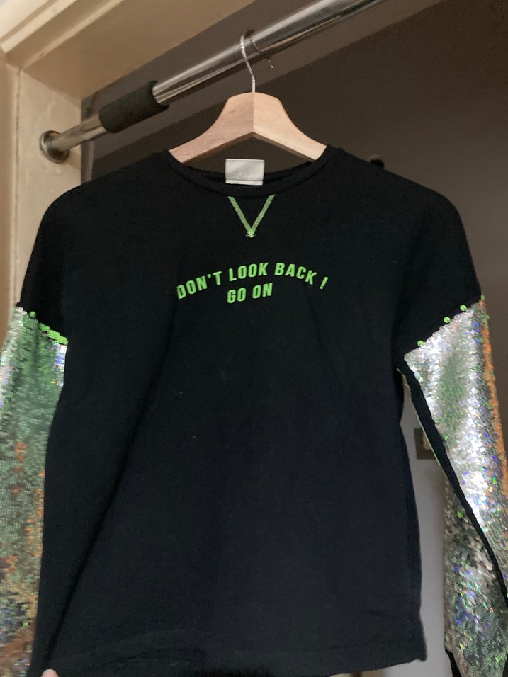 Kız Çocuk Pullu renk değiştiren Sweatshirt - Görsel 5