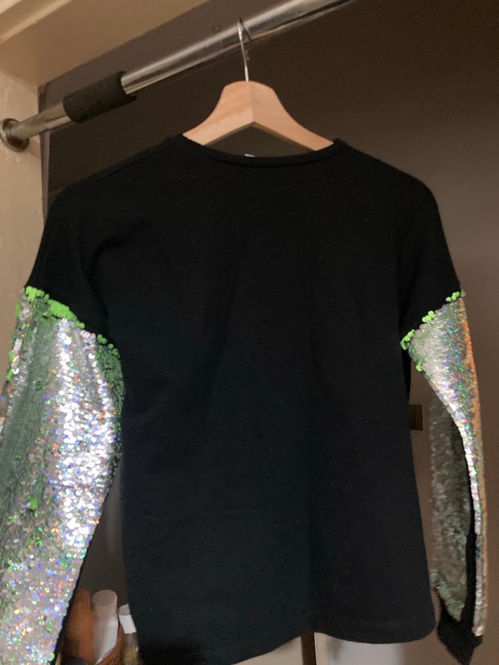 Kız Çocuk Pullu renk değiştiren Sweatshirt - Görsel 3