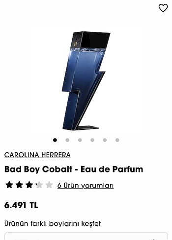 Carolina Herrera Bad Boy Cobalt Erkek Parfum - Görsel 2