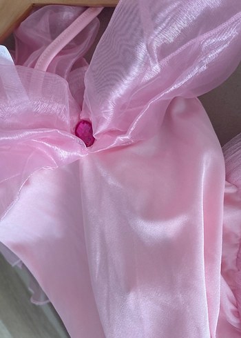 Pembe Kız Çocuk Sindirella Elbise - Görsel 6