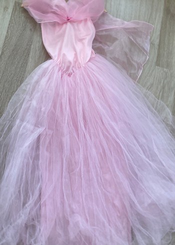 Pembe Kız Çocuk Sindirella Elbise - Görsel 2