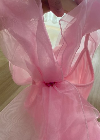 Pembe Kız Çocuk Sindirella Elbise - Görsel 4