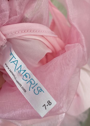 Pembe Kız Çocuk Sindirella Elbise - Görsel 5