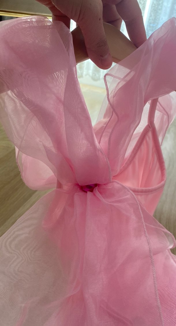 Pembe Kız Çocuk Sindirella Elbise - Görsel 4