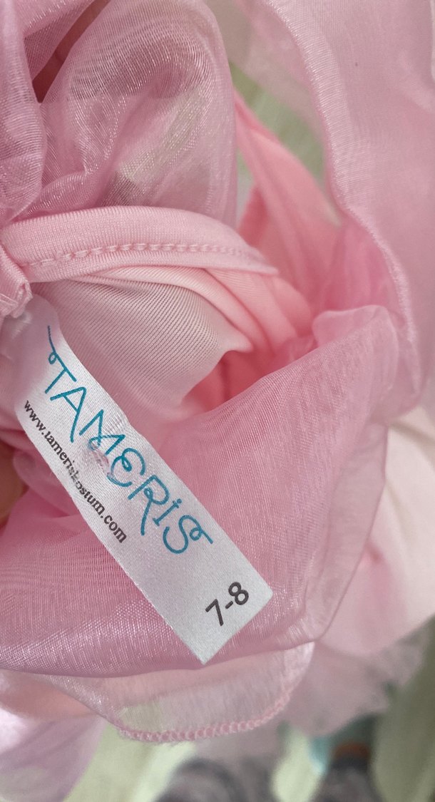 Pembe Kız Çocuk Sindirella Elbise - Görsel 5