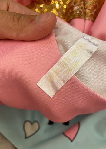 Pembe Lol Bebek Kız Elbisesi - Görsel 5