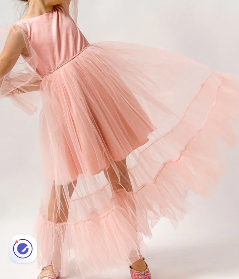 Kız çocuk Tüllü Abiye - Görsel 4