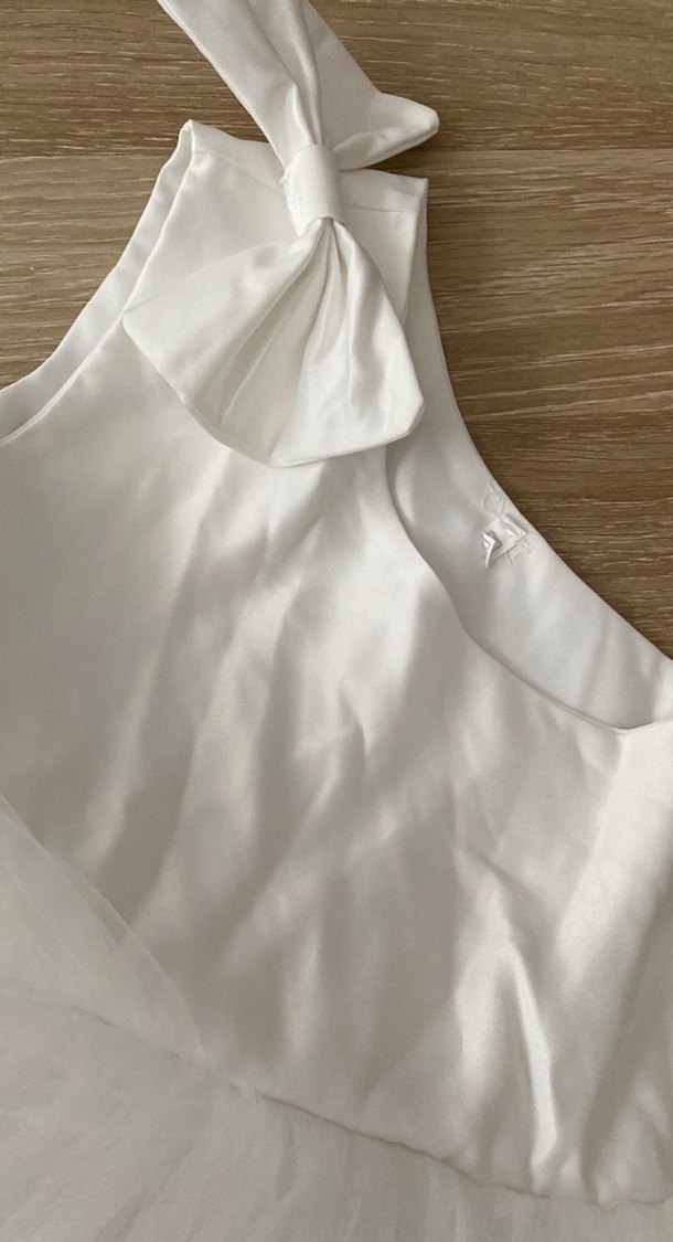 Kız Çocuk Beyaz Gelinlik Elbise - Görsel 2