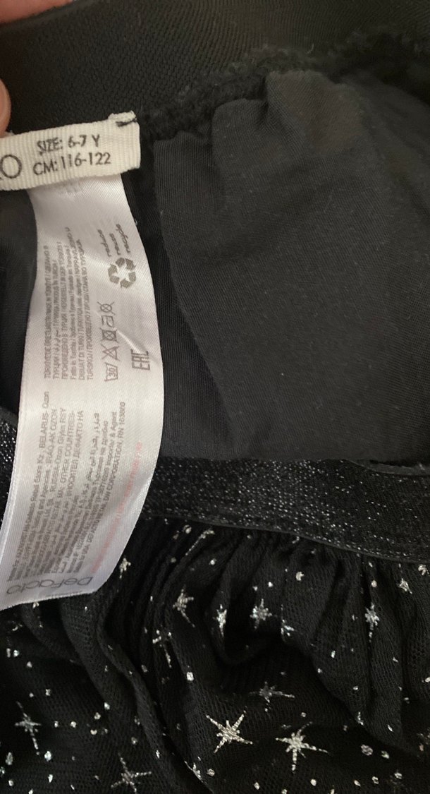 Kız Çocuk Pilili Siyah Etek - Görsel 2