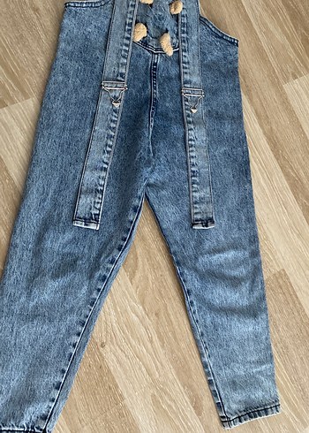 Mavi Kot Cepli Koyu Mavi Peluş Ayıcık - Görsel 4