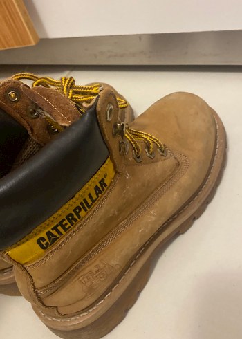 Sarı Deri CAT Kadın Botları - Görsel 2