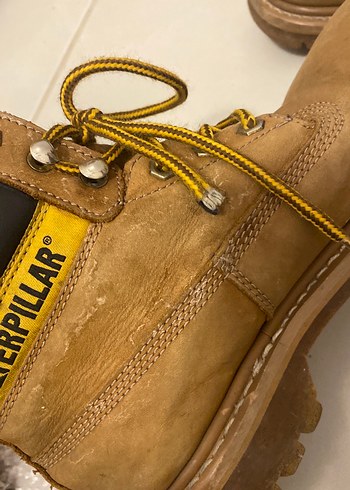 Sarı Deri CAT Kadın Botları - Görsel 5
