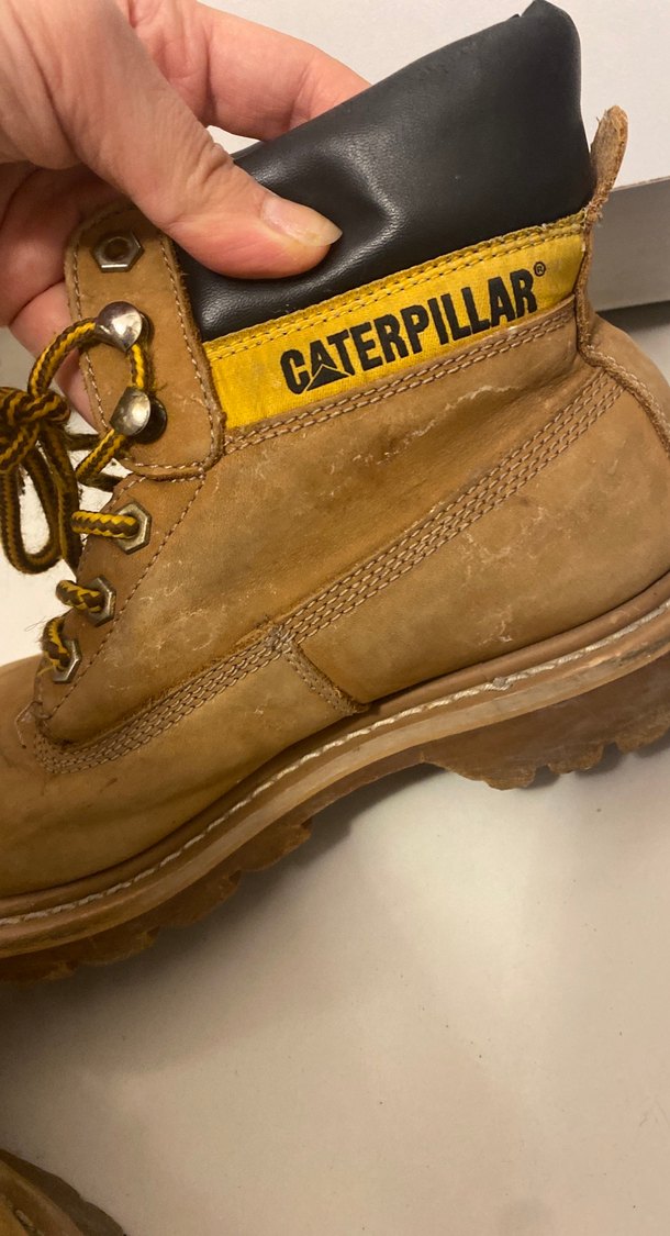Sarı Deri CAT Kadın Botları - Görsel 4