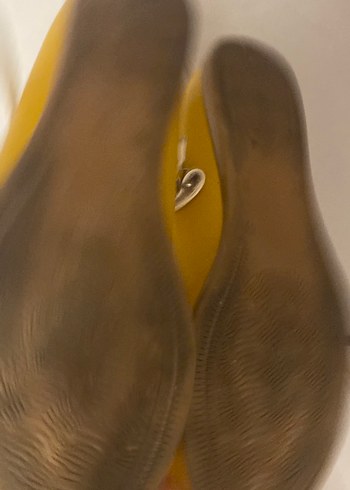 Sarı Kız Çocuk Rugan Babet Ayakkabı - Görsel 3