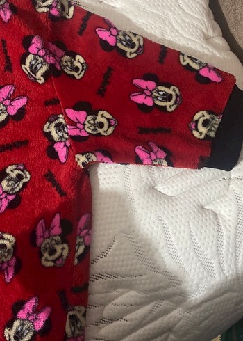 Kız Çocuk Minnie Baskılı Kırmızı Polar - Görsel 2