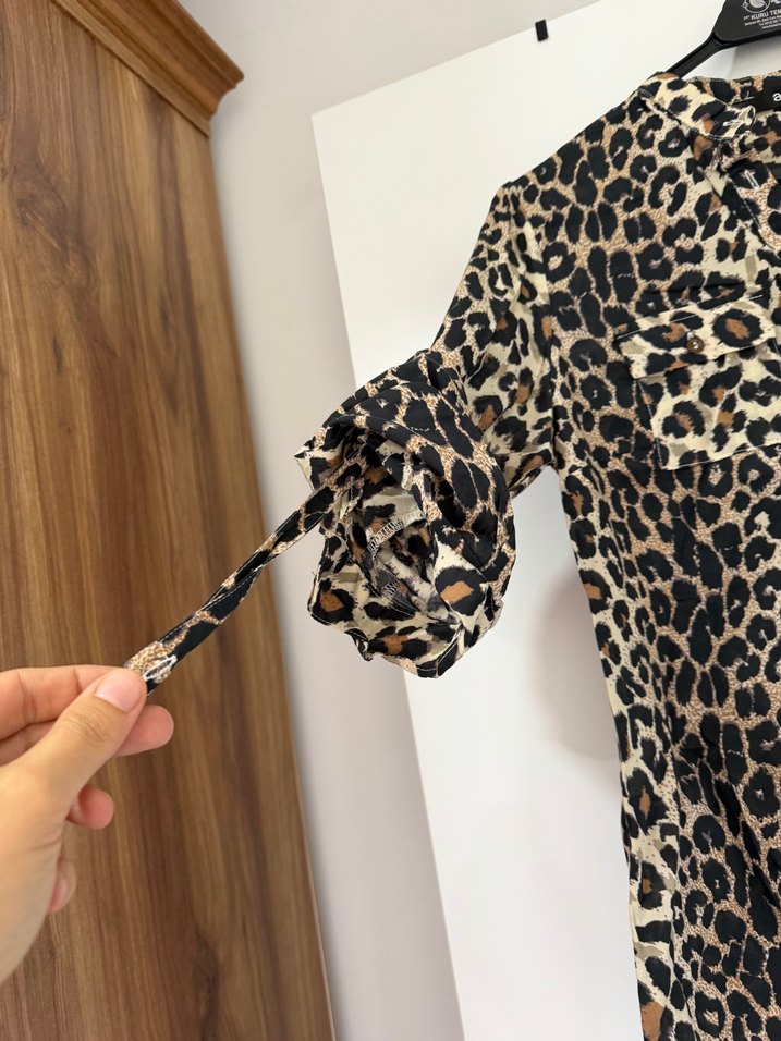 Leopar Desenli Gömlek — görsel 6/7