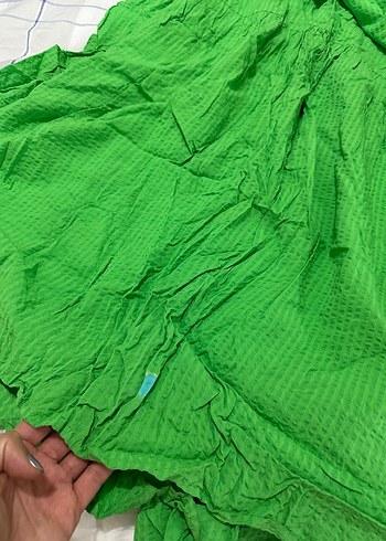 Mango uzun yeşil elbise - Görsel 4